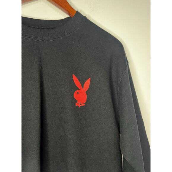 Playboy Crewneck - Size Medium - Black and Red - Picture 4 of 5